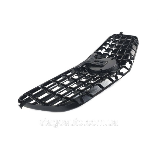 Решітка радіатора на Mercedes E-Class W212 2009-2013 рік GT Panamericana (Чорна глянсова)