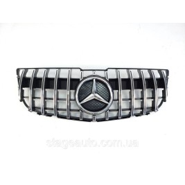 Решетка радиатора на Mercedes GLK-Class X204 2012-2015 год GT Panamericana ( Черная с хромом )