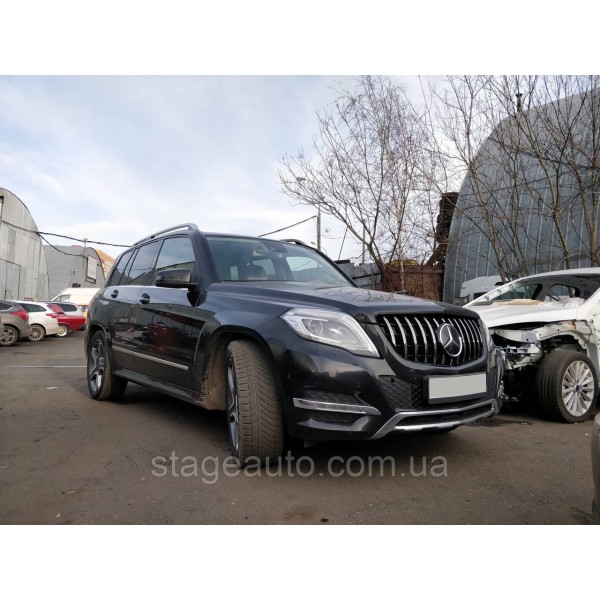 Решетка радиатора на Mercedes GLK-Class X204 2012-2015 год GT Panamericana ( Черная с хромом )