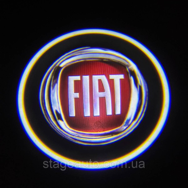 Проектор подсветки логотипа для дверей с логотипом Fiat Фиат
