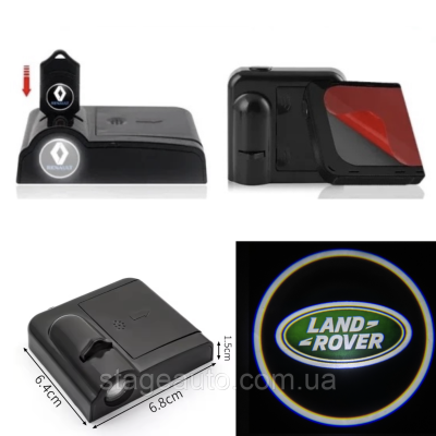 Logo backlight projector for doors with LAND ROVER logo LAND ROVER