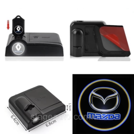 Проектор подсветки логотипа для дверей с логотипом MAZDA МАЗДА