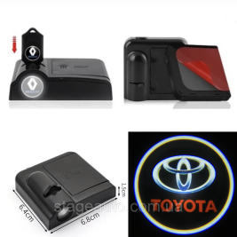Проектор подсветки логотипа для дверей с логотипом TOYOTA ТОЙОТА