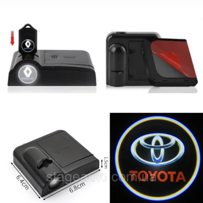 Проектор підсвічування логотипу для дверей з логотипом TOYOTA ТОЙОТА