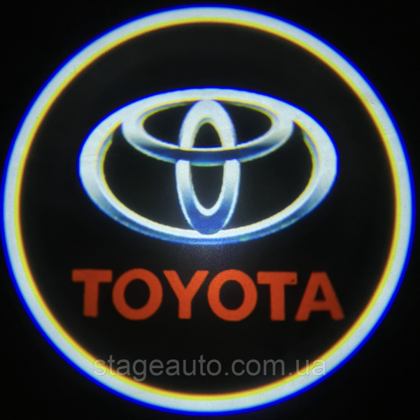 Проектор подсветки логотипа для дверей с логотипом TOYOTA ТОЙОТА