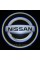 Проектор подсветки логотипа для дверей с логотипом NISSAN НИССАН