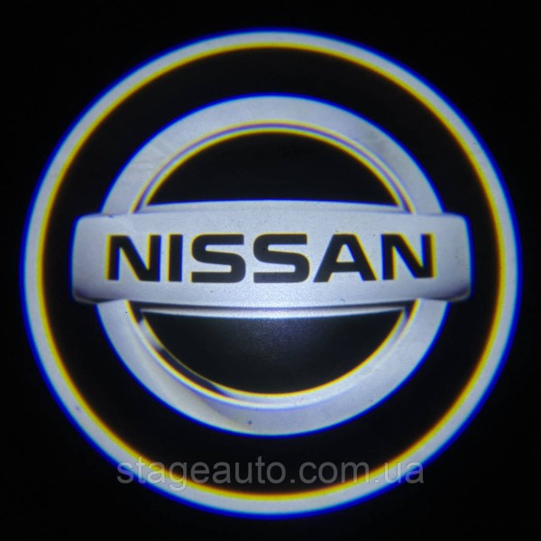Проектор подсветки логотипа для дверей с логотипом NISSAN НИССАН