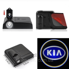 Проектор подсветки логотипа для дверей с логотипом KIA КИА