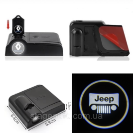 Проектор подсветки логотипа для дверей с логотипом JEEP ДЖИП