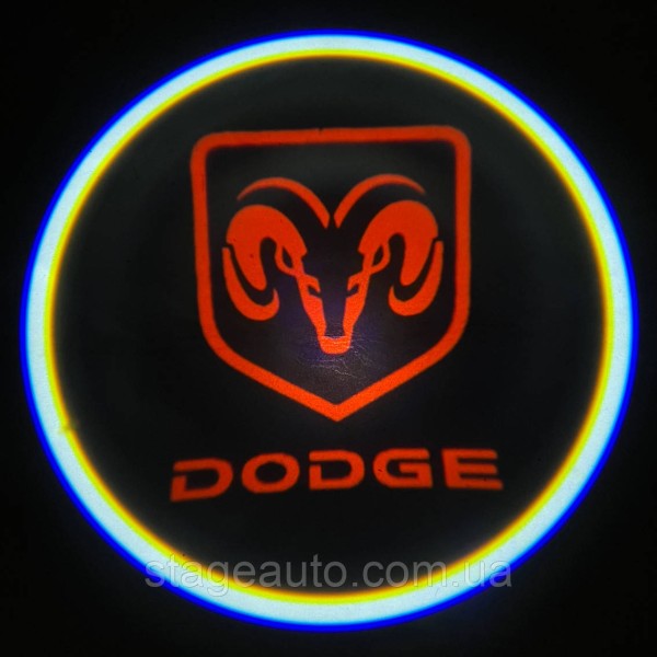 Проектор подсветки логотипа для дверей с логотипом DODGE ДОДЖ
