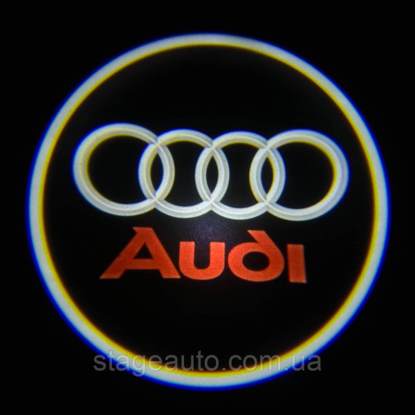 Проектор подсветки логотипа для дверей с логотипом AUDI АУДИ