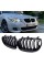 Решетка ноздри BMW БМВ 5 series E60, E61 Черный Глянец 2 ребра Двойные M-Look