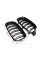 Решетка ноздри BMW БМВ 4 series F32, F33, F36, F80, F82 Черный Глянец 2 ребра Двойные M-Look