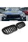 Решетка ноздри BMW БМВ X5 X6 series F15, F16 Черный Глянец 2 ребра Двойные M-Look