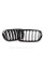 Решетка ноздри BMW БМВ X6 X5 series F16, F15 Черный Глянец 2 ребра Двойные M-Look