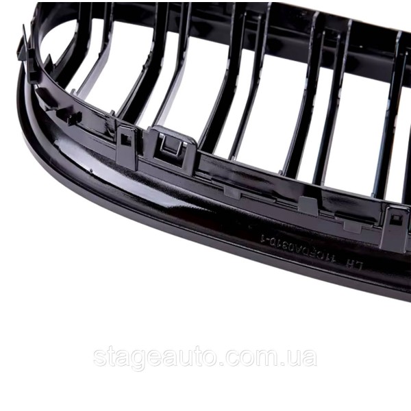 BMW kidney grille BMW 3 series E91, E90 Black Gloss 2 ribs Double M-Look