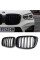 Решетка ноздри BMW БМВ X4 X3 series G02, G01 Черный Глянец 2 ребра Двойные M-Look