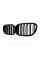 Решетка ноздри BMW БМВ 7 series F02, F01 Черный Глянец 2 ребра Двойные M-Look