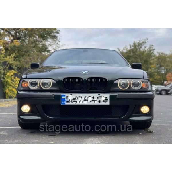 BMW kidney grille BMW 5 series E39 wagon, sedan Black Gloss 2 ribs Double M-Look