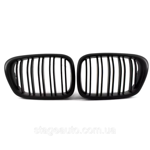 BMW kidney grille BMW 5 series E39 wagon, sedan Black Gloss 2 ribs Double M-Look