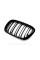 Решетка ноздри BMW БМВ 5 series E53 2000-2003 Черный Глянец 2 ребра Двойные M-Look