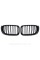 Решетка ноздри BMW БМВ X3 X4 series F25, F26 FL Черный Глянец 2 ребра Двойные M-Look