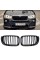 Решетка ноздри BMW БМВ X4 X3 series F26, F25 FL Черный Глянец 2 ребра Двойные M-Look