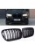 Решетка ноздри BMW БМВ X3 series F25 Черный Глянец 2 ребра Двойные M-Look