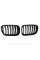 Решетка ноздри BMW БМВ X3 series F25 Черный Глянец 2 ребра Двойные M-Look
