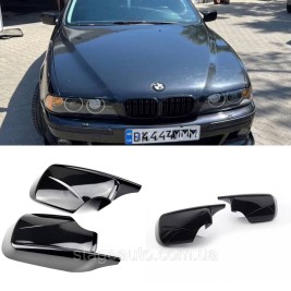 Накладки на зеркала M-performance BMW БМВ 5 series E39 седан, универсал Черный глянец