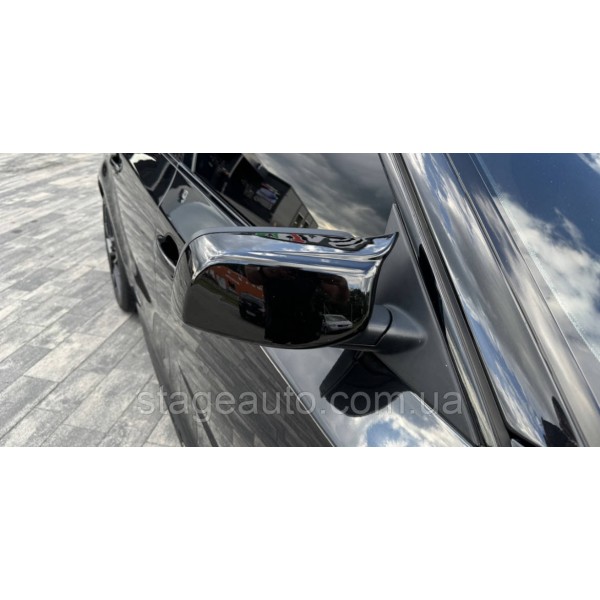 Накладки на зеркала M-performance BMW БМВ 5 series E63 E64 Черный глянец