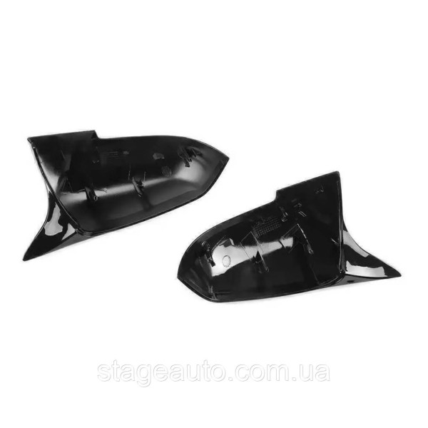 Накладки на зеркала M-performance BMW БМВ 1 series F20 F21 Черный глянец