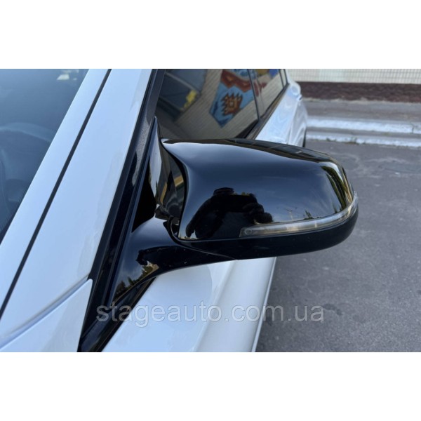 Накладки на зеркала M-performance BMW БМВ 6 series F12 F13 F06 Черный глянец