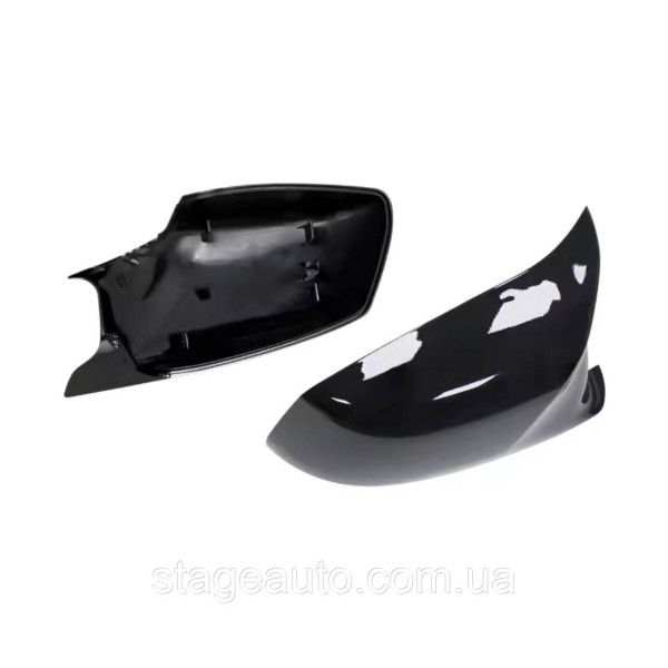 Накладки на зеркала M-performance BMW БМВ 5 series F10 F11 2010-2013 Черный глянец