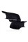Накладки на зеркала M-performance BMW БМВ 5 series F10 F11 2010-2013 Черный глянец