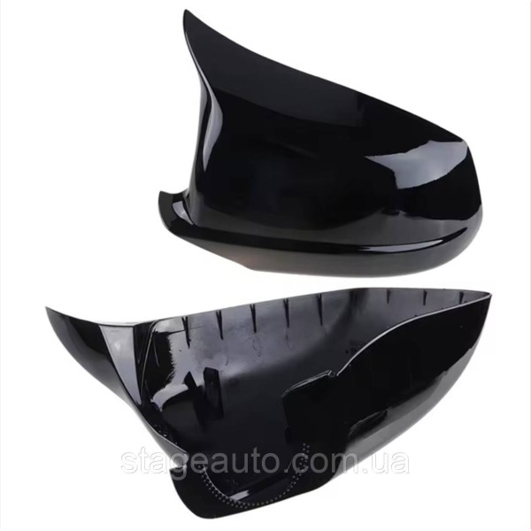 Накладки на зеркала M-performance BMW БМВ 5 series F11 F10 2010-2013 Черный глянец