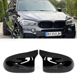 Накладки на зеркала M-performance BMW БМВ X5 X6 series F15 F16 Черный глянец
