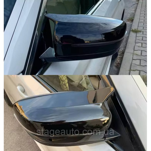 Накладки на зеркала M-performance BMW БМВ 8 series G14 G15 G16 Черный глянец