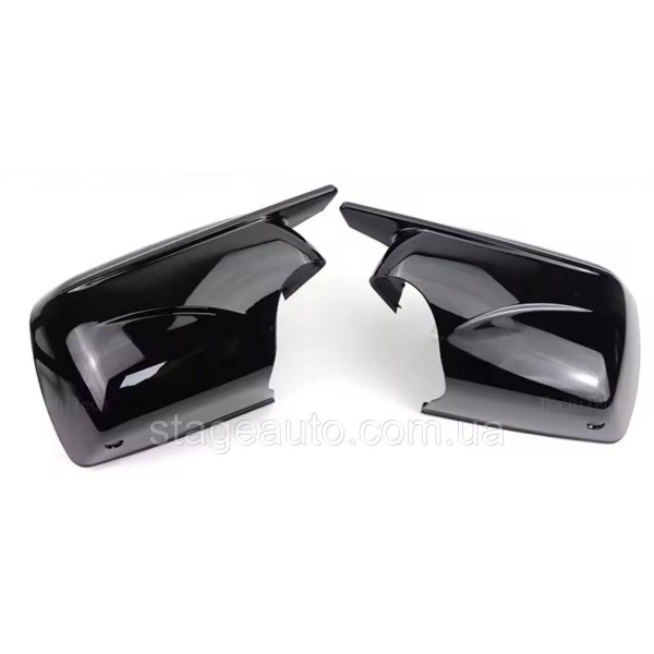Накладки на зеркала M-performance BMW БМВ X5 series E53 1999-2006 Черный глянец