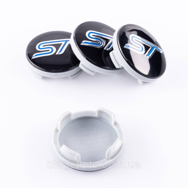 Колпачки заглушки на литые диски FORD Форд ST 54 мм Синие 6M21-1003