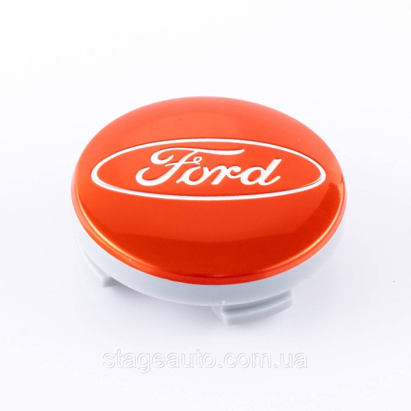 Колпачки заглушки на литые диски FORD Форд 54 мм Красные 6M21-1003