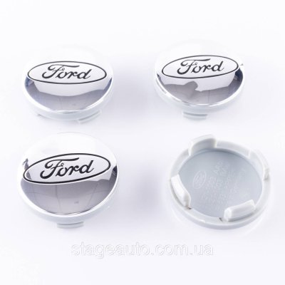 Ковпачки заглушки на литі диски FORD Форд 54 мм Хромовані 6M21-1003