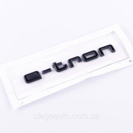 Шильдик на багажник, эмблема багажника Audi Ауди e-tron е-трон Черный