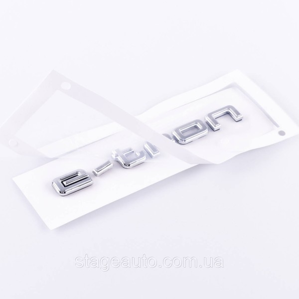 Nameplate on the trunk , trunk emblem Audi Audi e-tron e- tron Chrome
