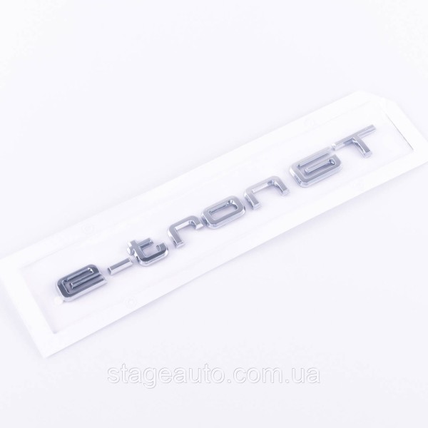 Шильдик на багажник, эмблема багажника Audi Ауди e-tron GT е-трон GT Хромированый