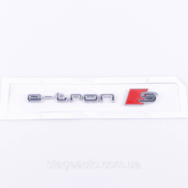 Trunk badge , trunk emblem Audi Audi e-tron S e-tron S Chrome