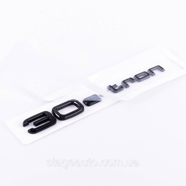 Trunk badge , trunk emblem Audi Audi 30 e-tron 30 e- tron Black