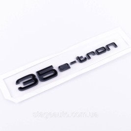 Шильдик на багажник, эмблема багажника Audi Ауди 35 e-tron 35 е-трон Черный