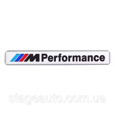 Металевий шильдик емблема Powered By BMW Motorspor БМВ 120*8.5 мм