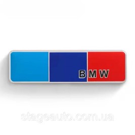 Металлический шильдик эмблема M BMW БМВ 105*30 мм